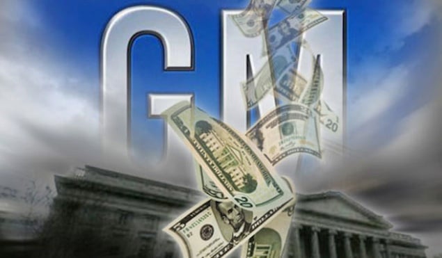 gm auto bailout cost us treasury