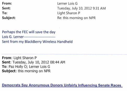 irs lois lerner email
