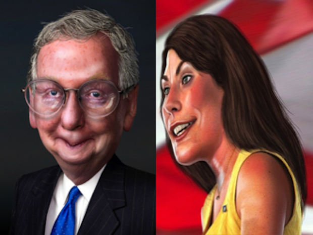 mcconnell vs grimes kentucky senate race