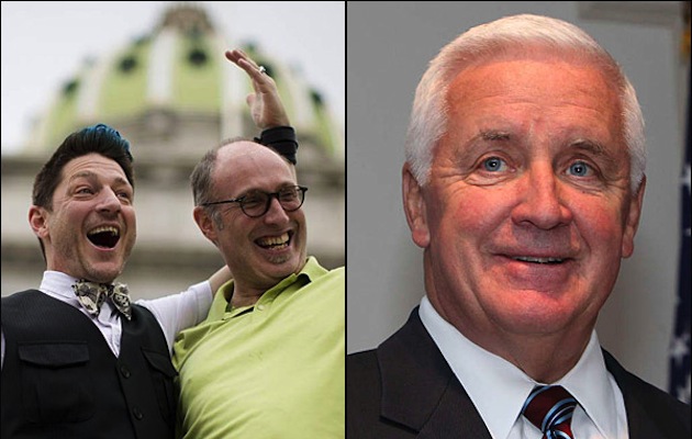 governor tom corbett vs tom wolf