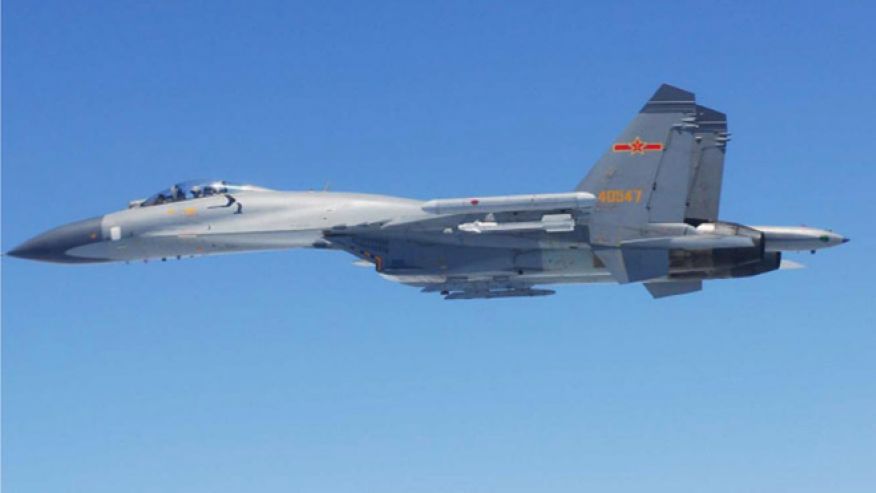 Chinese SU27 fighter jet