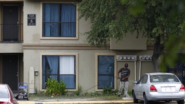 Ebola patient family home