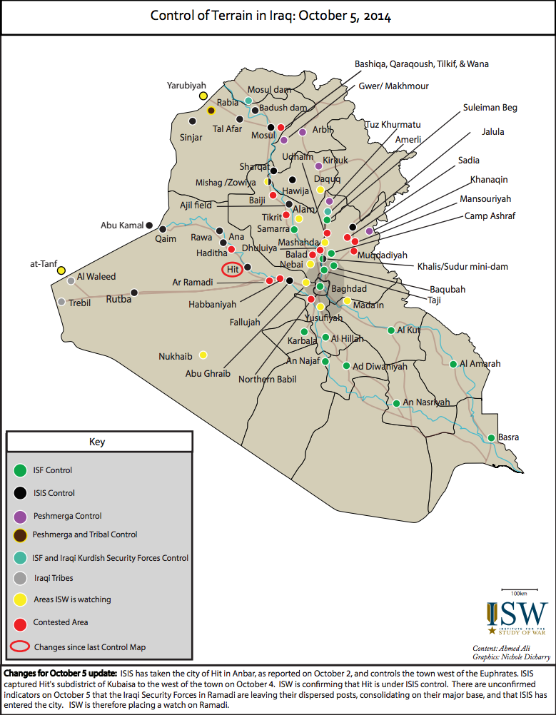 ISIS Control In Iraq