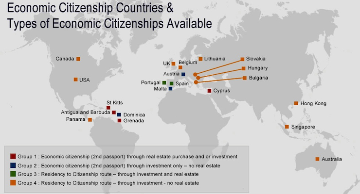 immigration citizenship world map