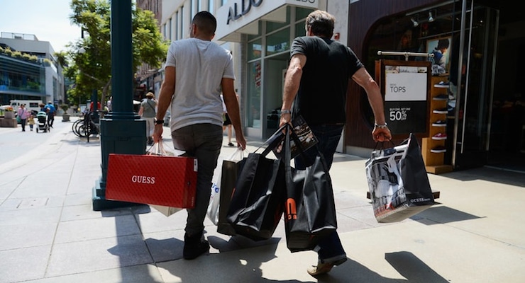 consumer sentiment men shopping