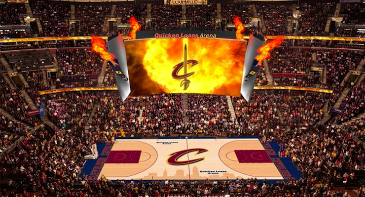 Quicken Loans Arena, home of the Cleveland Cavaliers. 