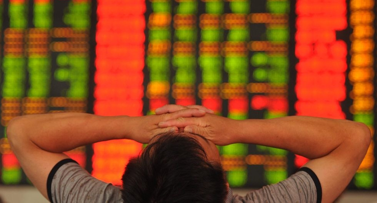 China's benchmark index fell by 5.9 per cent