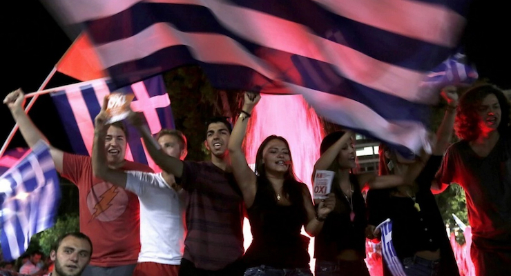 Greek-voters-protest