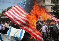 Tehran-Iran-burn-flags