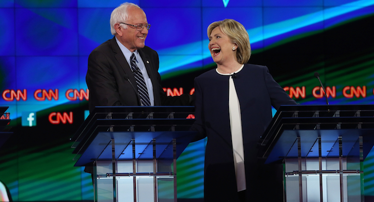 Democratic Presidential Candidates Hold First Debate In Las Vegas