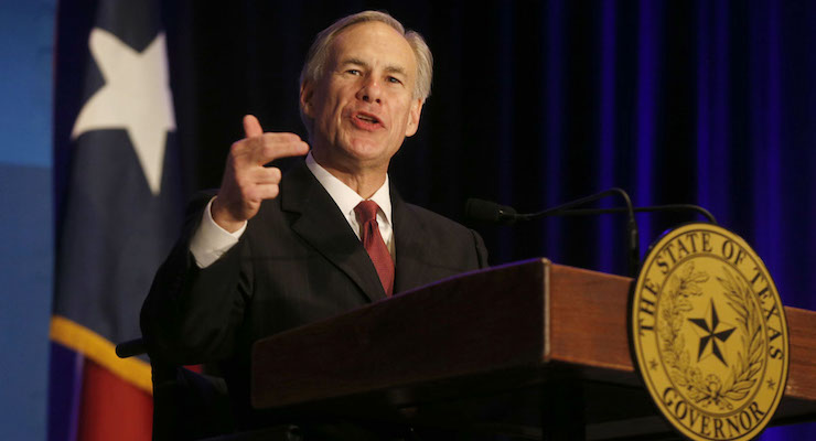 Texas Governor Greg Abbott speaks at the Dallas Regional Chamber at the Hyatt Regency Hotel on March 16, 2015. He spoke on the 2015 State of the State. (Michael Ainsworth/The Dallas Morning News) 03182015xALDIA