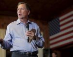 U.S. Republican presidential candidate and Ohio Governor Kasich holds a campaign town hall meeting in Peterborough
