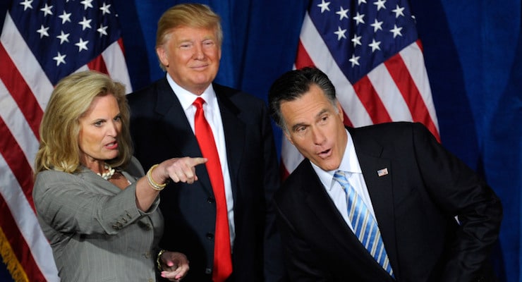 Donald Trump Endorses GOP Candidate Mitt Romney In Las Vegas