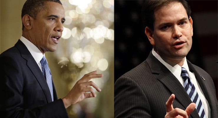 Obama Rubio