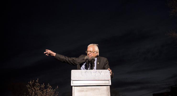 Bernie Sanders Holds Campaign Rally In The Bronx