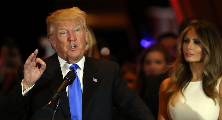 GOP Presidential Candidate Donald Trump Holds Indiana Primary Night Gathering In New York