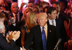 Republican Presidential Candidate Donald Trump Holds Indiana Primary Night Gathering In New York