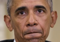 President Barack Obama pauses while speaking to members of the media in the Oval Office of the White House in Washington on Monday, June 13, 2016. (Photo: AP/Pablo Martinez Monsivais)