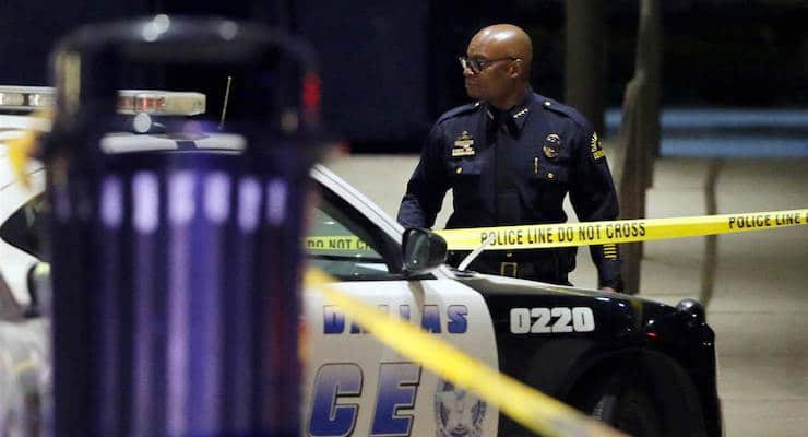 Dallas Police Chief David Brown leaves the Baylor University Medical Center after a visit, Friday, July 8, 2016, in Dallas. (Photo: AP)