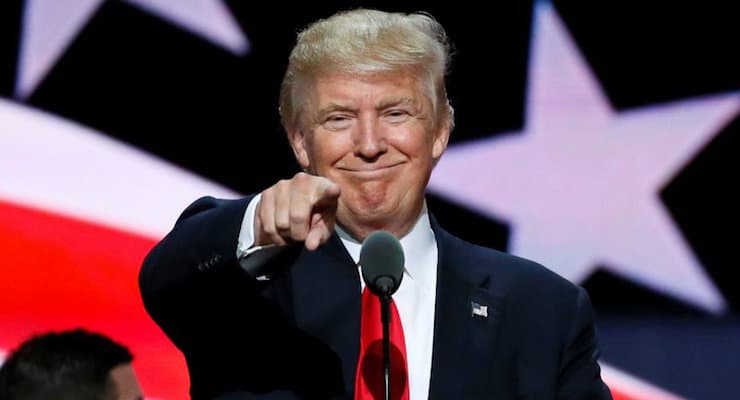 Donald Trump speaks at the Republican National Convention in Cleveland, Ohio at the Quicken Loans Arena. (Photo: Rick Wilking/Reuters)