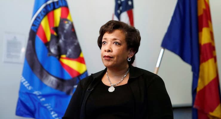 Attorney General Loretta E. Lynch in Phoenix on Tuesday. A private meeting at the city’s airport between Ms. Lynch and former President Bill Clinton this week set off a political uproar. Credit Nancy Wiechec/Reuters