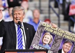 Republican presidential candidate Donald Trump speaks to supporters during a campaign rally in Fort Lauderdale, Florida, on August 10.