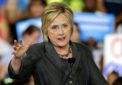 Hillary Clinton talks to supporters at a rally in August 2016. (Photo: AP/Associated Press)
