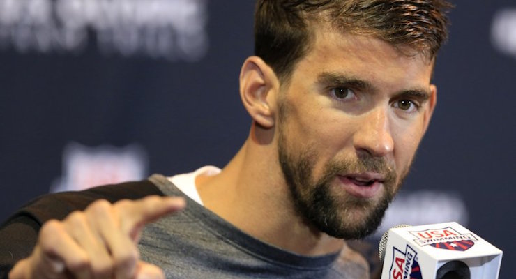 answers a reporters question during a news conference at the U.S. Olympic team swimming trials in Omaha, Neb., Saturday, June 25, 2016. (PHOTO: AP)