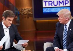 PHOTO: Donald Trump releases medical records for the first time to Dr. Oz on The Dr. Oz Show. (Photo: Screenshot/Sony Pictures)