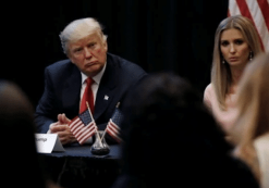 Republican presidential candidate Donald Trump and his daughter, Ivanka Trump, at a campaign event in Virginia Beach, Va. (Photo: Reuters)