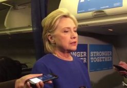 Hillary Clinton gave a press conference on her campaign airplane in response to the terror attacks in Minnesota, New Jersey and New York. She appeared to be heavily sedated, which kicked off the hashtag #ZombieHillary