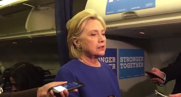 Hillary Clinton gave a press conference on her campaign airplane in response to the terror attacks in Minnesota, New Jersey and New York. She appeared to be heavily sedated, which kicked off the hashtag #ZombieHillary