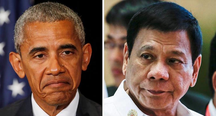 U.S. President Barack Obama, left, and Philippines President Rodrigo Duterte, right. (Photos: AP/Associated Press)