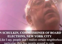 New York City Board of Elections Commissioner Alan Schulkin, a Democrat, on tape explaining voter fraud, or at least one of the many ways Democrats commit mass election fraud. (Photo: Project Veritas Video SS)