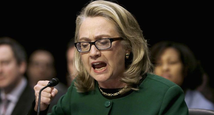 Secretary of State Hillary Rodham Clinton pounds her fist as she testifies on Capitol Hill in Washington, Wednesday, Jan. 23, 2013, before the Senate Foreign Relations Committee hearing on the deadly September attack on the U.S. diplomatic mission in Benghazi, Libya, that killed Ambassador J. Christopher Stevens and three other Americans. (Photo: AP/Associated Press)