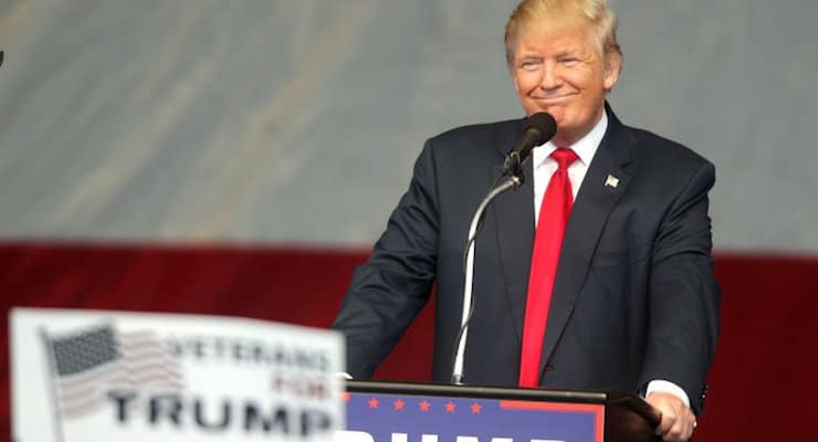 Republican presidential candidate Donald Trump smiles during a campaign rally in Henderson, Nevada on October, 5, 2016. (Photo: AP)