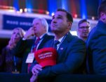 Supporters of Republican presidential candidate Donald Trump watch election results during an election night rally, Nov. 8, 2016, in New York. (Photo: AP/Associated Press)