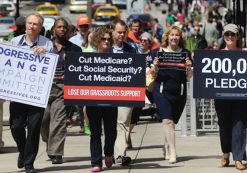 Progressive grassroots activists protest proposed Social Security, Medicaid and Medicare cuts in wake of ObamaCare passage. (Photo: AP)