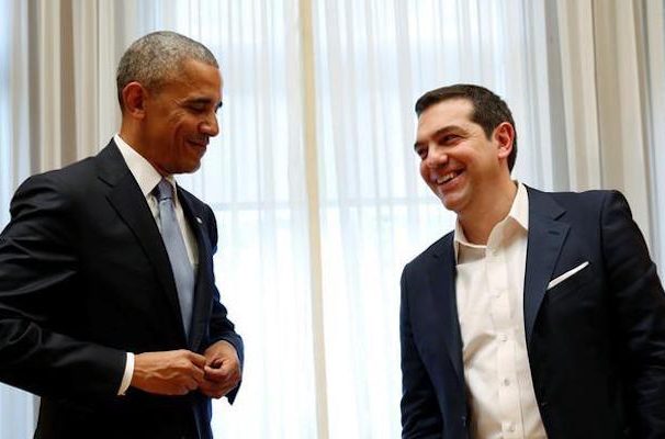 U.S. President Barack Obama meets with Greek Prime Minister Alexis Tsipras at Maximos Palace in Athens, Greece November 15, 2016. (PHOTO: REUTERS)