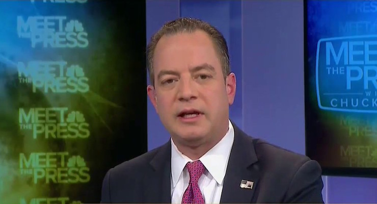 Republican National Committee (RNC) Chair Reince Priebus during an interview on NBC's "Meet The Press" with Chuck Todd on December 11, 2016. (Photo: Screenshot via YouTube)