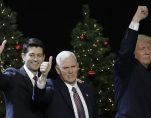 President-elect Donald Trump, Vice-President-elect Mike Pence and House Speaker Paul Ryan wave at a rally Tuesday, Dec. 13, 2016, in West Allis, Wis. (Photo: AP)