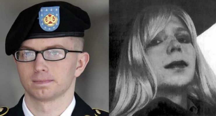 Bradley Manning, left, was arrested in 2010 and later revealed after being convicted of espionage that he identifies as a woman, Chelsea Manning, right.