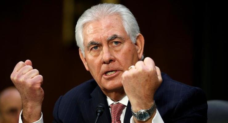 Former Exxon Mobil CEO Rex Tillerson testifies during his Senate confirmation hearing. (Photo: Reuters)