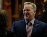Sean Spicer, Press Secretary to U.S. President-elect Donald Trump, greets representatives of the White House Correspondents Association in the lobby of Trump Tower ahead of their scheduled meeting in New York, U.S., January 5, 2017. (Photo: Reuters)