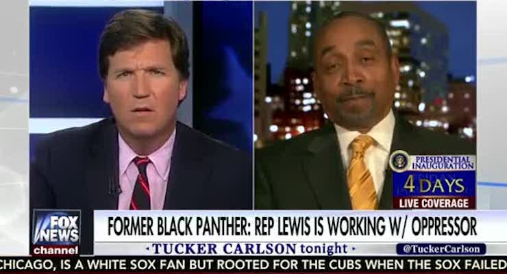 Former Black Panther Mason Weaver ripped Rep. John Lewis, D-Ga., for calling Donald Trump illegitimate and equated him to a woman with battered wife syndrome.