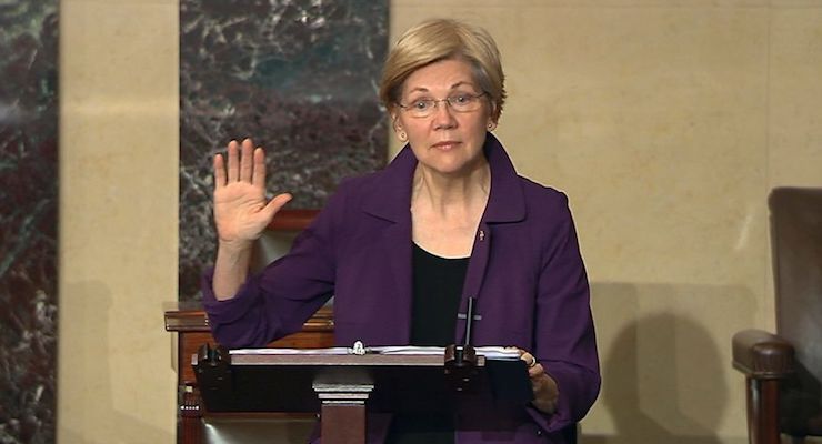 Sen. Elizabeth Warren, D-Mass., speaks on the floor of the U.S. Senate during a filibuster attempt to prevent Sen. Jeff Sessions, R-Ala., from being confirmed as the attorney general. (Photo: AP)