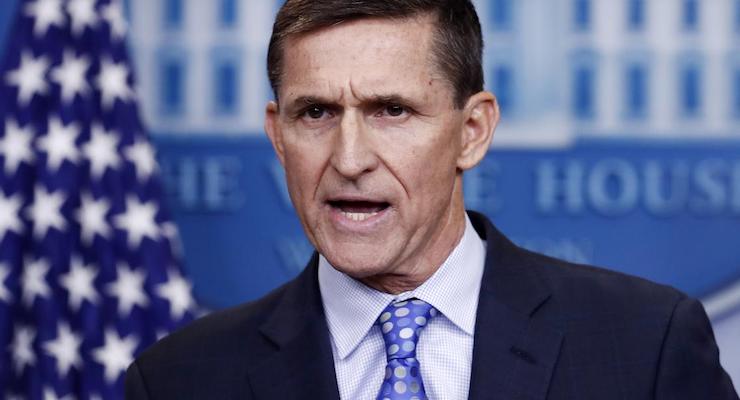 National Security Adviser Michael Flynn puts Iran 'on notice' during a press conference in response to a missile launch. (Photo: AP)