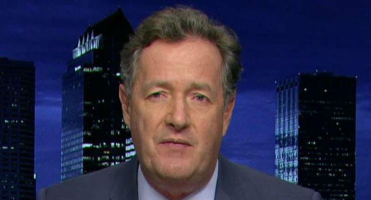 Piers Morgan of the Daily Mail sits for an interview on Hannity on Feb. 15, 2017.