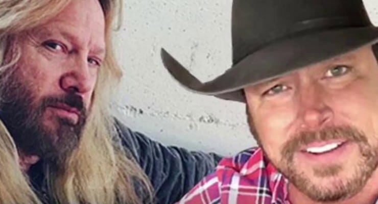 Steve Mudflap McGrew aka Larry the Liberal, left, and Chad Prather, right.