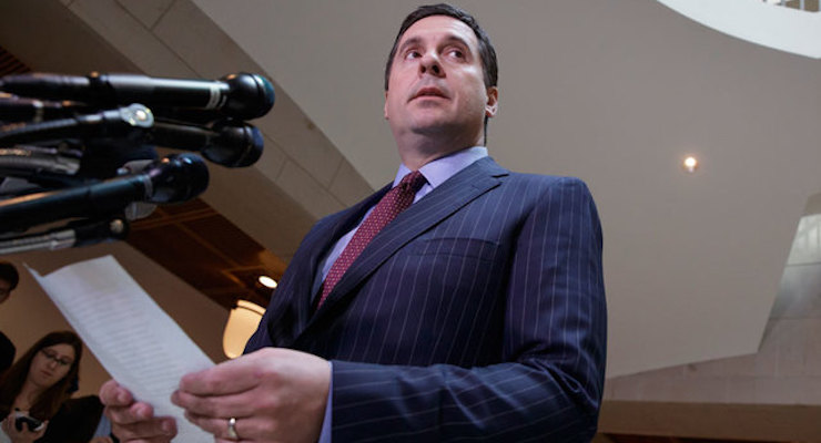 Devin Nunes, R-Calif. briefs reporters about information he received confirming “incidental collection” of intelligence on members of the Trump transition team under the Obama Administration. (Photo: AP)